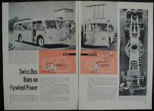 1951 GYROBUS Electric Flywheel Powered SWISS pictorial picture