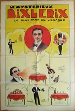Magic Poster, SUPER 1920 'Le Mysterieux Bixlerix' - Color Litho, Fire Breathing+ picture