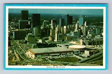 Dallas TX-Texas, Aerial Of Skyline, Antique, Vintage c1979 Postcard picture
