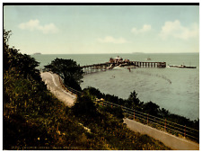 England. Weston-Super-Mare. The Pier. Vintage Photochrome by P.Z, Photochrome Z picture