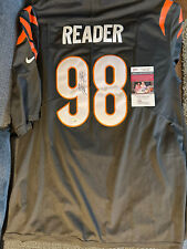 DJ Reader SIGNED Bengals Jersey Stitched XL JSA Authentication COA picture