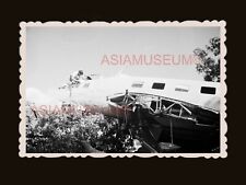 1940's WW2 Japanese Aircraft Down B&W Vintage Hong Kong Photograph 香港旧照片 #2520 picture