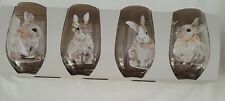 New Pier 1 Stemless Bunny Easter Rabbit Glasses (4) picture