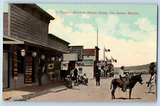 Tijuana BC Mexico Postcard A Typical Mexican Street Scene c1910 Exposition picture