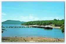 c1960s The Fairfield Bay Marina Fairfield Bay Arkansas AR Unposted Boat Postcard picture