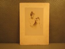 Victorian Antique Cabinet Card Photo of Two Young Women, Sisters, Siblings picture