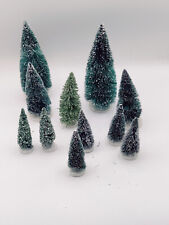 Lot of 11 Christmas Village Trees 4