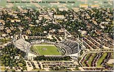 Orange Bowl Stadium, Miami, Florida - Linen Postcard - Demolished 2008 picture