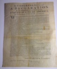 ANTIQUE UNITED STATES OF AMERICA DECLARATION OF INDEPENDENCE JOHN DUNLAP PRINTER picture