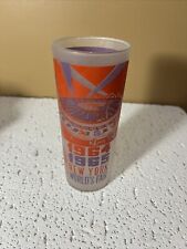 Vintage 1964-65 NY World's Fair Frosted Drinking Tumbler - Ringling Circus Tent picture