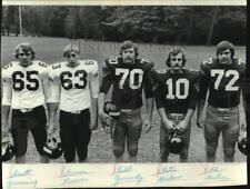 1975 Press Photo University of Wisconsin Football Players - mjc33791 picture