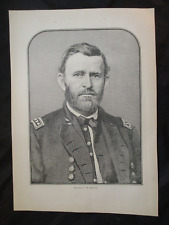 1885 Civil War Print- Union Commander, 