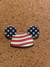 Disney Mickey Stars & Stripes Patriotic Flag Ear Hat Pin (U8:46957) picture
