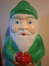 VTG 1990 DON FEATHERSTONE ELF GNOME LEPRECHAUN BLOW MOLD  LIGHTED  BY UNION 28
