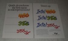 1991 Intel 386SX 386 486 Microprocessors Ad - Quick, do you know the first name picture