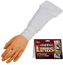 FAKE ARM / HAND WITH WHITE SLEEVE JN147 surprising joke halloween props gag pran picture