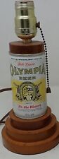 Vintage Olympia Beer Table  Electric Lamp Antique 10.5” picture