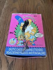 1990 Topps The Simpsons Wax Box Cards - 36 Sealed Packs picture