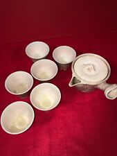 Japanese Hagi ware tea pot antiques KYU-SU/ 6 cups set picture