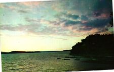 Vintage Postcard- Sunset Over Mallett's Bay on Lake Champlain, VT. picture