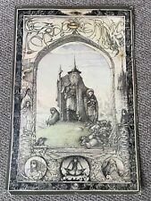 ORIGINAL 1976 Vintage Lord of the Rings Tolkien Poster - James Cauty - Lotr picture