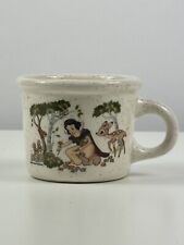 Vintage DISNEY Treasure Craft Snow White Speckled Ceramic Mug, Made in USA, #851 picture