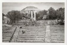 Outdoor Theater  - Holy City Teotihuacan Mexico 1947 Real Photo Postcard picture