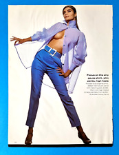Magazine Print AD -Supermodel 1990s Helena Christensen FASHION Long  Legs Shoes picture