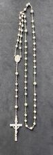 Antique SWIFT & FISHER Sterling Silver  Rosary   - 17