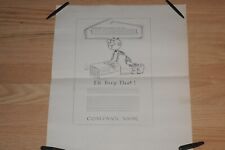 Vintage Reddy Kilowatt Original Drawing Art Work by Ray Crosby Pencil On Paper.. picture