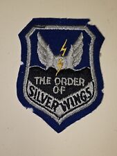 WWII 1950s US Army AAC USAF Order Of Silver Wings Cut Edge Squadro Patch L@@K picture