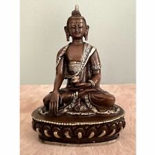 Copper Buddha Statue, Antique Copper Oxidized Master Quality Shakyamuni Buddha picture