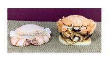 VINTAGE HARMONY KINGDOM LOT OF 2 CRABS TRINKET BOXES -  MADE IN ENGLAND picture