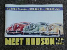 1938 HUDSON SALES BROCHURE  RARE  ''RHD AUSTRALIAN VERSION''  picture