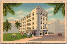1940 MIAMI, Fla. Postcard HOTEL STRAND 