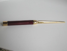 BOSTON UNIVERSITY Burgundy and Goldtone Letter Opener in Orig Box -Excellent picture