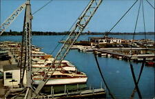 Wisconsin Sturgeon Bay Baudhuin's Yacht Harbor boats ~ postcard  sku989 picture
