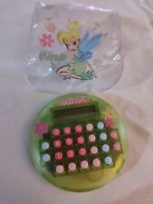 RARE DISNEY/ TINKERBELL (Mini Round Calculator) With Pouch picture