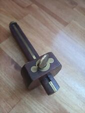 Antique Vintage Wood Brass Carpenters  Tool Scribe Carpenter's  Rosewood Brass picture