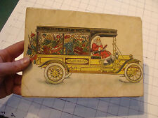 vintage book: HOCHSCHILD, KOHN & co HOLIDAY GREETINGS 1911 SANTA Car, TREE, torn picture