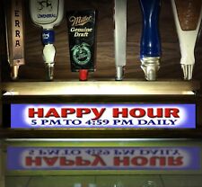 6 SPOT LED ILLUMINATED BEER TAP HANDLE DISPLAY BASE HAPPY HOUR BAR SIGN picture