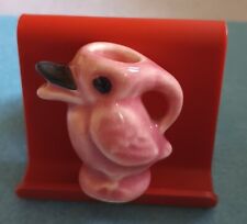 Vintage kookaburra Mini Pitcher. Pink And Black. 1 1/2 In Tall picture
