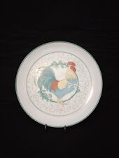George Good Fabrizio Rooster Decorative Plate 1985 Pastel Floral Rooster 10 1/2