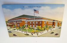 Vintage Unused Milwaukee Wisconsin Auditorium Linen Postcard Kropp Co picture