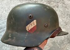 WWII German Helmet M35/EF66 WH, Restored HQ picture