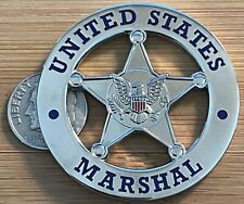 US Marshals Service - Cutout version 1.75in - SILVER version challenge coin picture