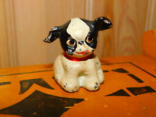 Antique HUBLEY CAST IRON FIDO PAPERWEIGHT PUP DOG Party Favor Miniature picture