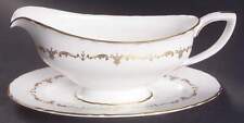 Royal Worcester Gold Chantilly Gravy Boat & Underplate 636769 picture