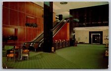 Florida First National Bank Tampa Main Lobby Interior Escalator Vintage Postcard picture