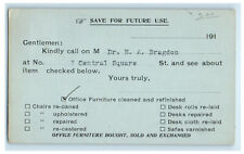 c1920s Boston Office Furniture Exchange, Massachusetts MA Advertising Postcard picture